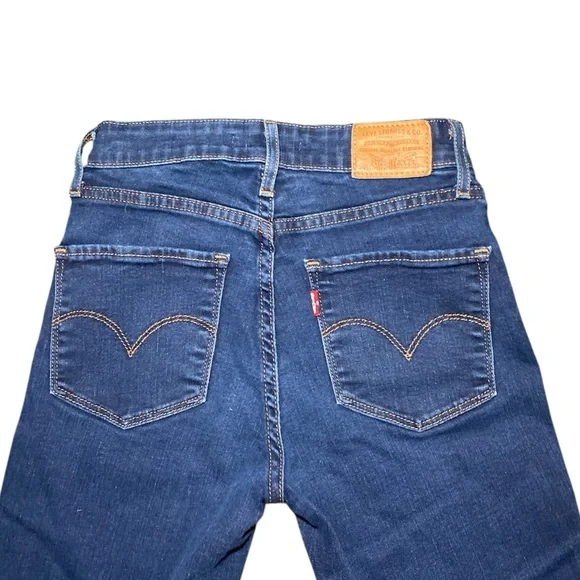 ‼️NOW SOLD ‼️ Levi's RED TAG 721 Highrise Skinny Dark Blue Jeans - Picture 7 of 12